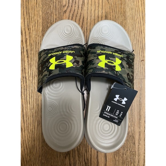 Under Armour UA M Ignite Select Camo Slides Size 11 3027848-200‎ - Picture 4 of 5
